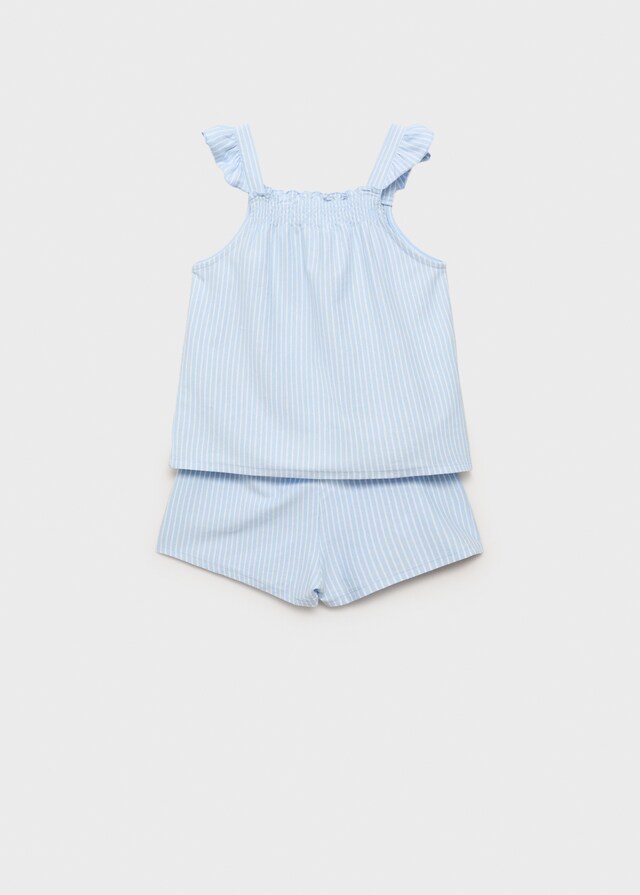 Mango Pack Pijama Algodón Corto