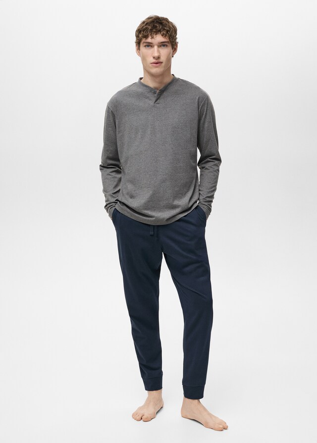 Mango Pack Pijama Largo 100% Algodón