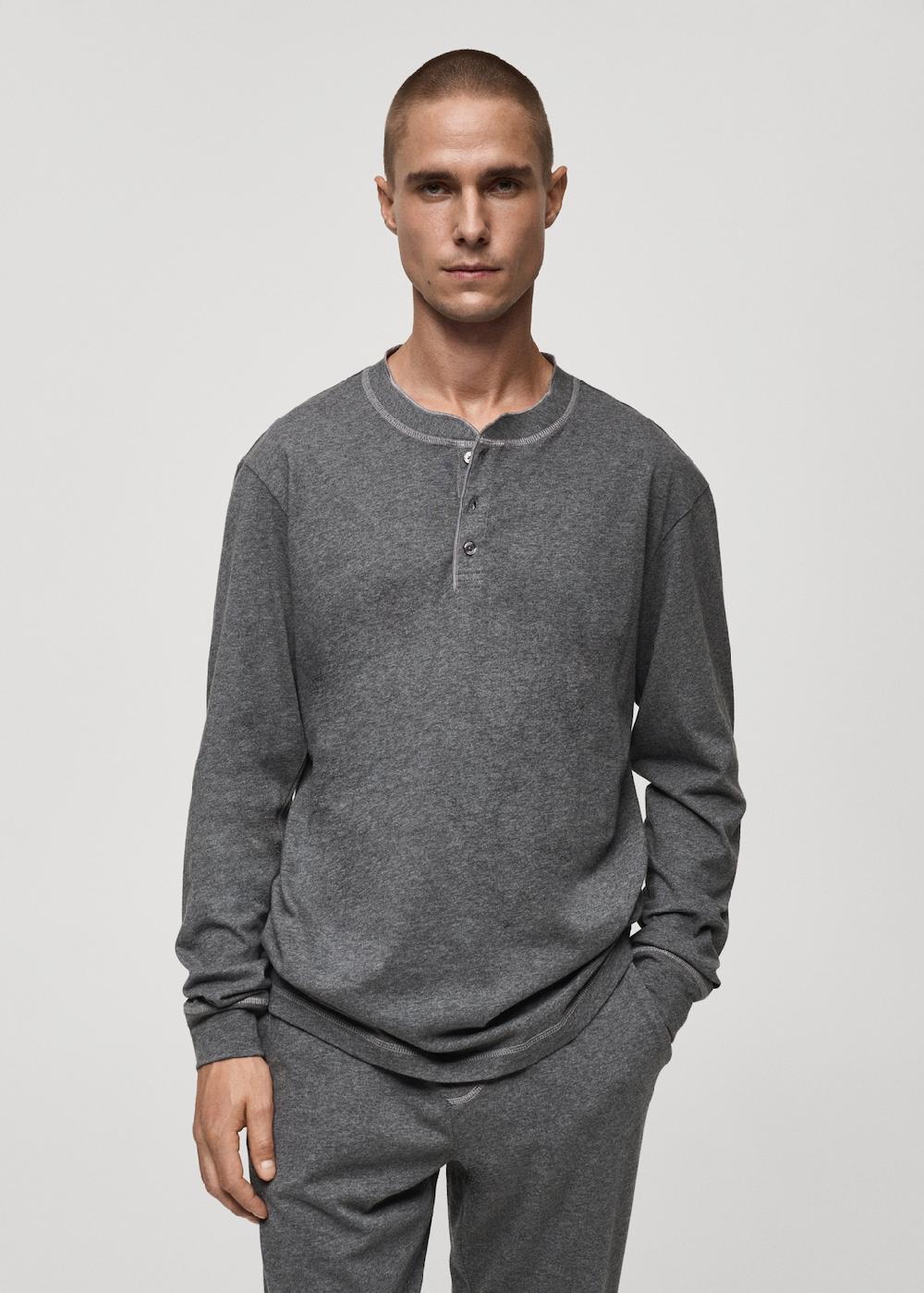 Mango Pack pijama largo 100% algodón