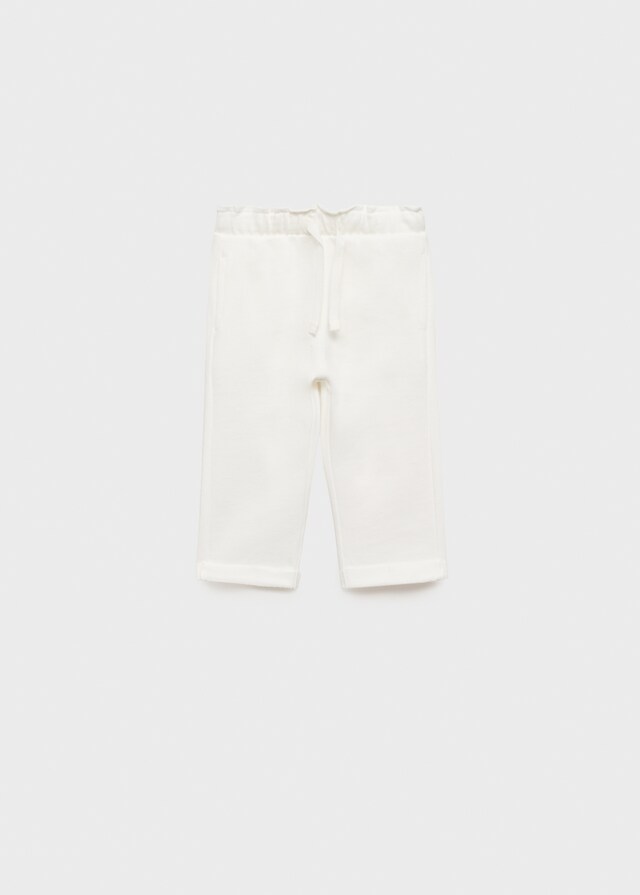 Mango Pantalón Algodón Cintura Elástica