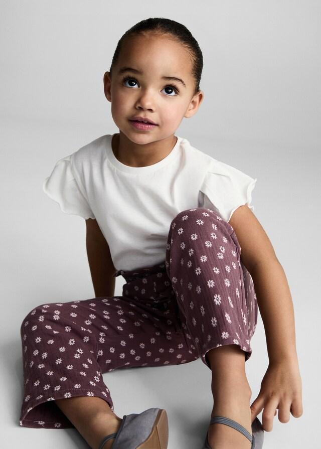 Mango Pantalón Algodón Estampado