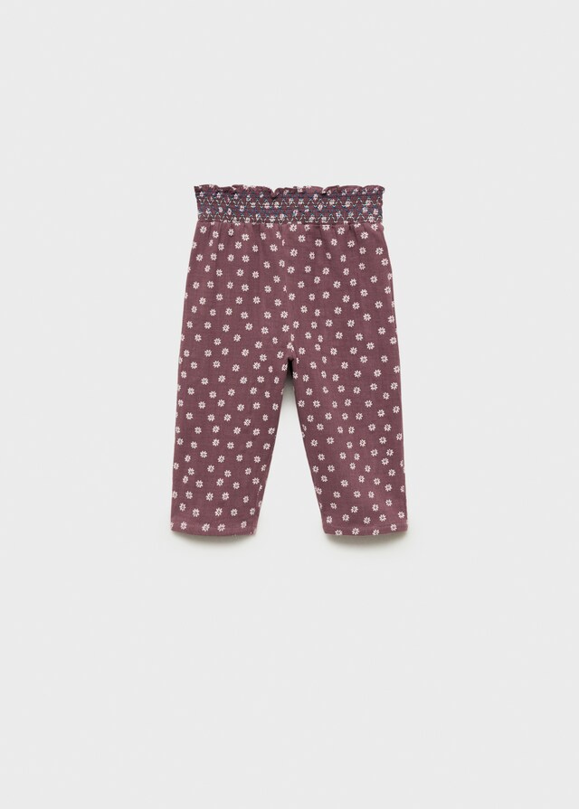 Mango Pantalón Algodón Estampado