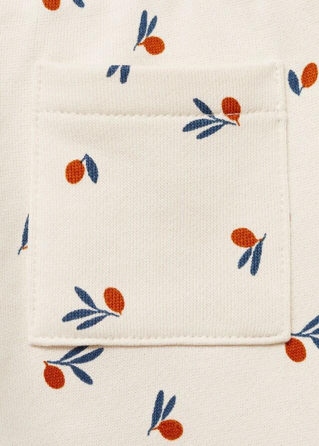 Mango Pantalón Algodón Estampado