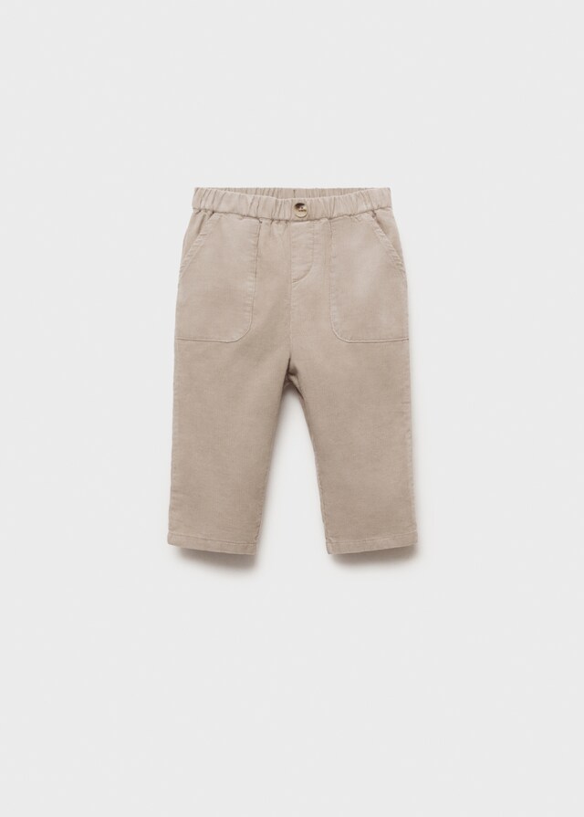 Mango Pantalón Algodón Pana