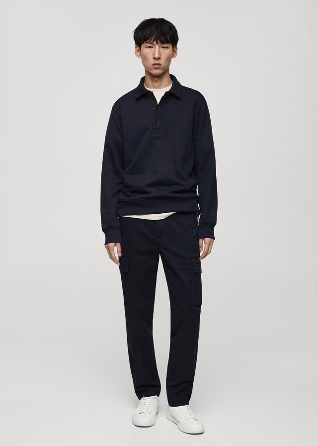 Mango Pantalón Cargo Algodón Regular Fit