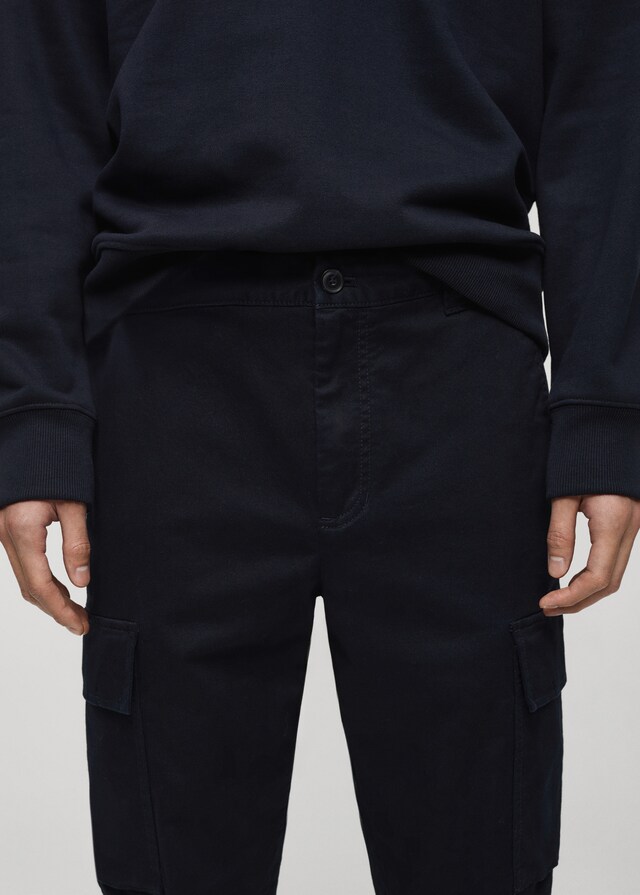 Mango Pantalón Cargo Algodón Regular Fit