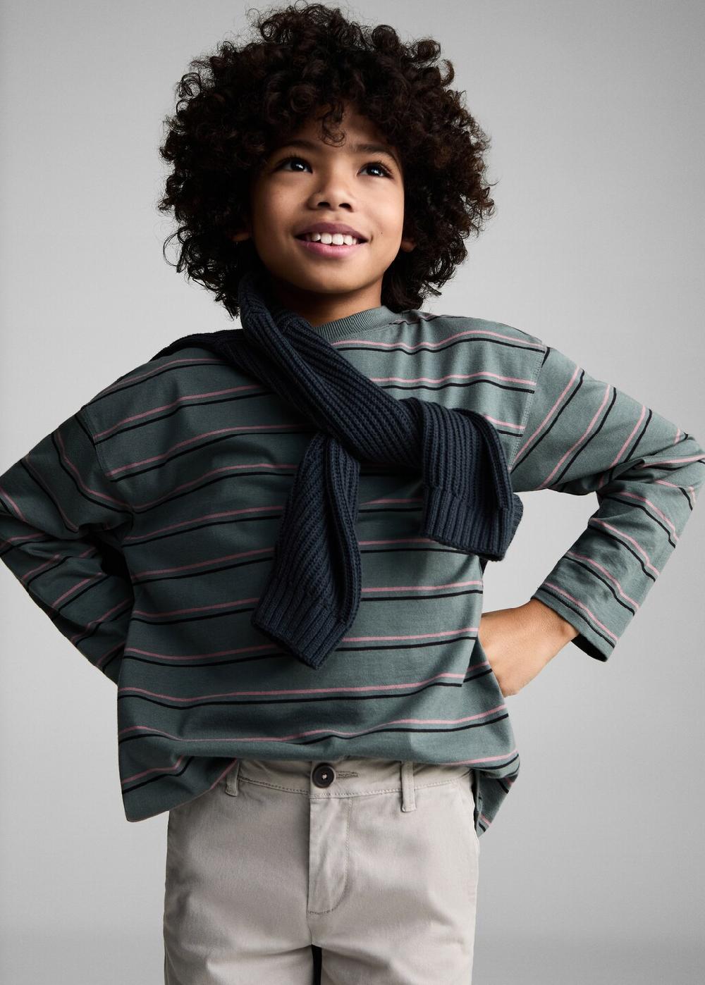 Mango Pantalón chino algodón