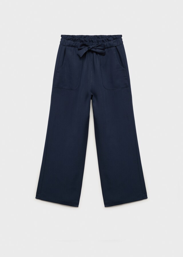 Mango Pantalón Cinturón Lazo