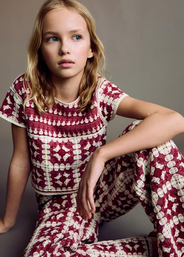 Mango Pantalón Crochet