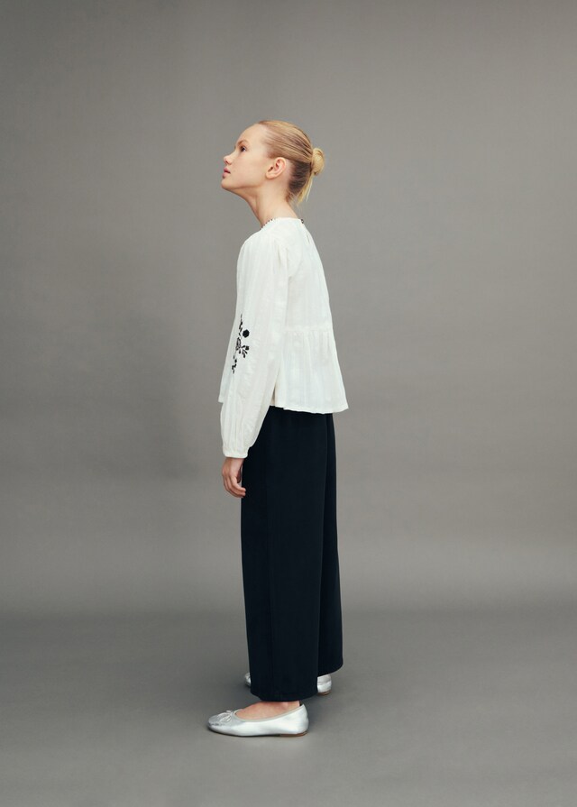 Mango Pantalón Culotte Botones