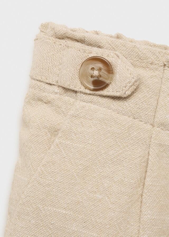 Mango Pantalón Culotte Textura