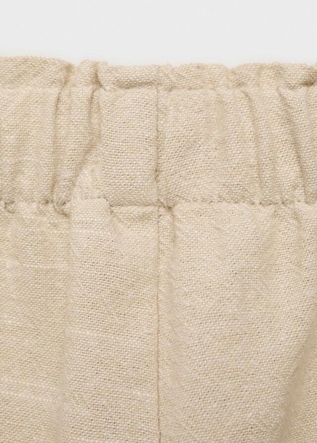 Mango Pantalón Culotte Textura