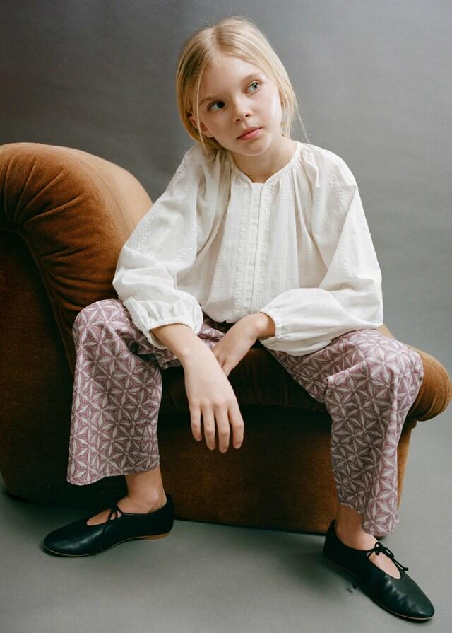 Mango Pantalón Estampado Bolsillo