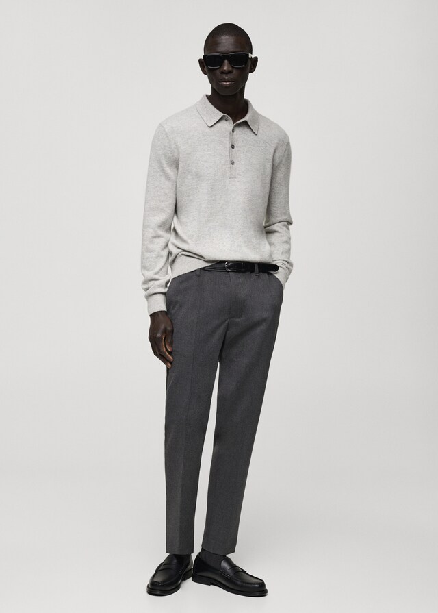 Mango Pantalón Franela Slim Fit