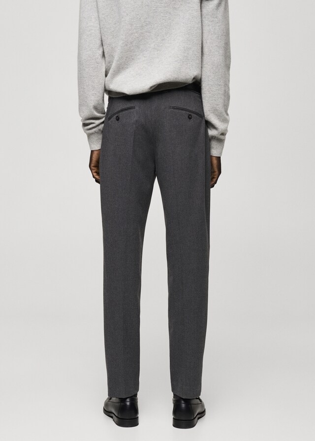 Mango Pantalón Franela Slim Fit