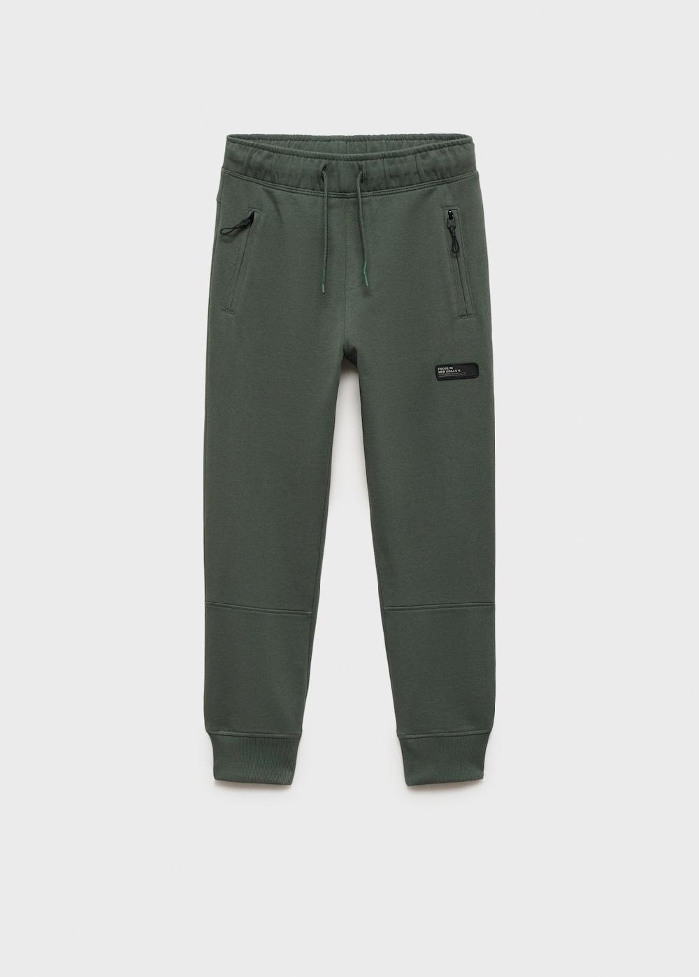 Mango Pantalón jogger algodón