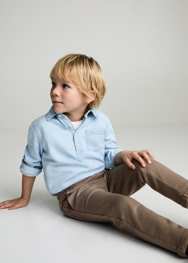 Mango Pantalón Jogger Algodón