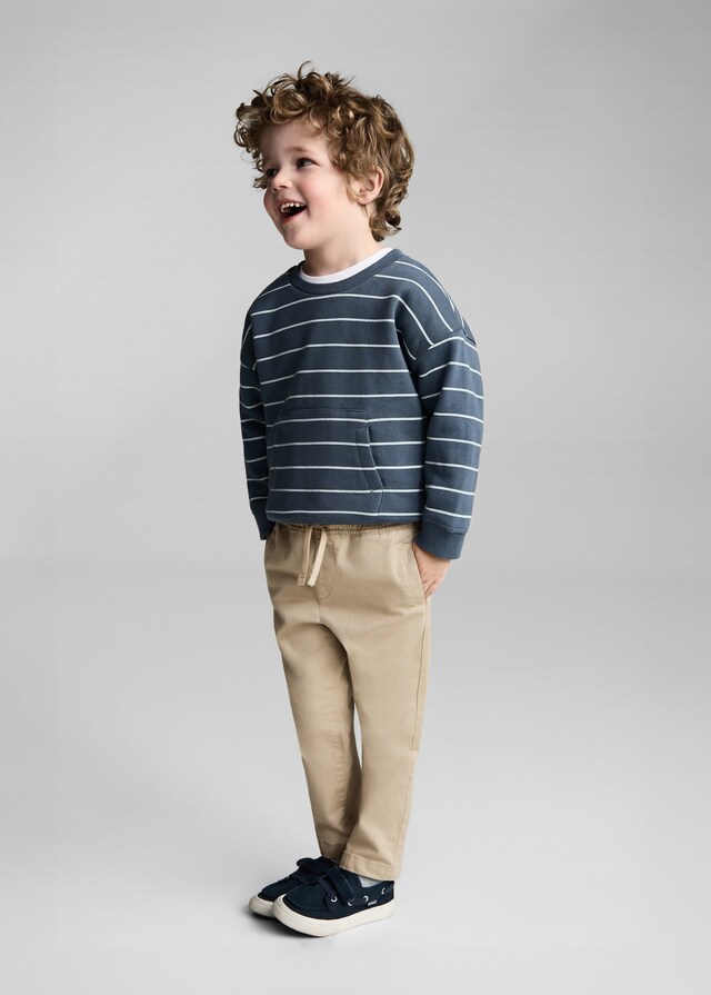 Mango Pantalón Jogger Algodón