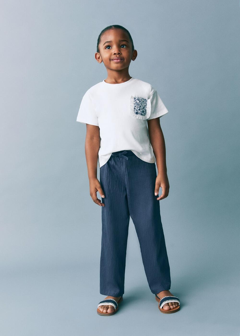 Mango Pantalón jogger canalé