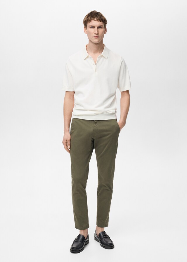 Mango Pantalón Prato Chino Cropped Tappered