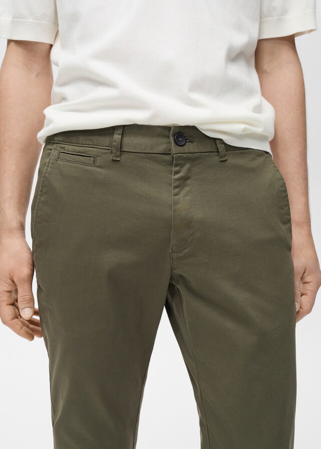 Mango Pantalón Prato Chino Cropped Tappered