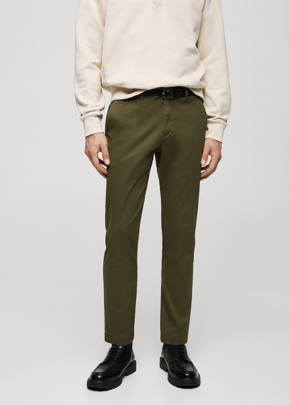 Mango Pantalón Prato chino cropped tappered