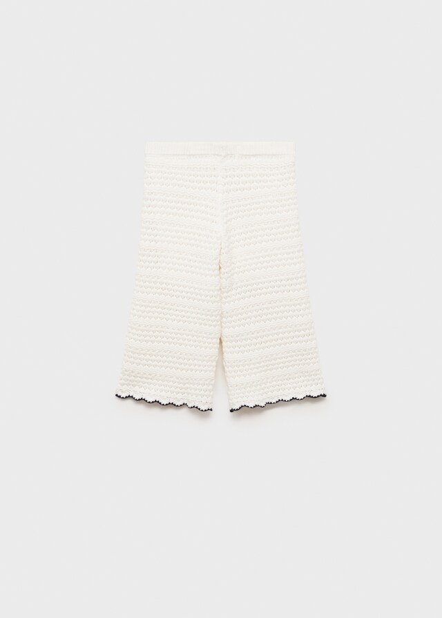 Mango Pantalón Punto Calado