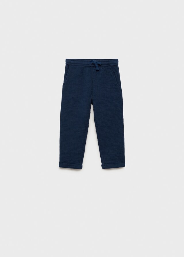 Mango Pantalón Recto Algodón
