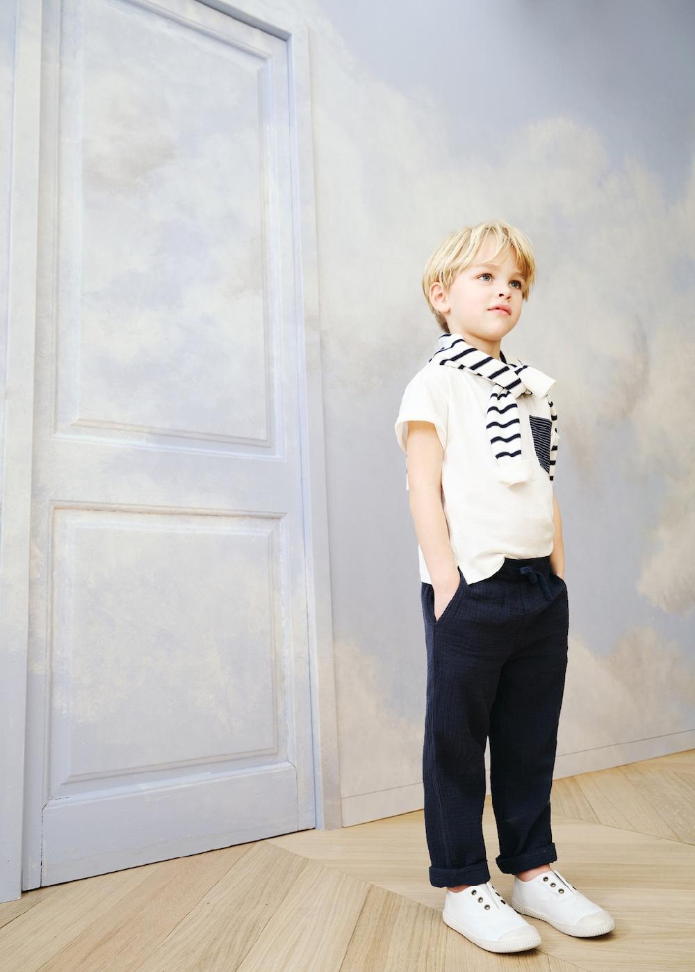 Mango Pantalón recto algodón