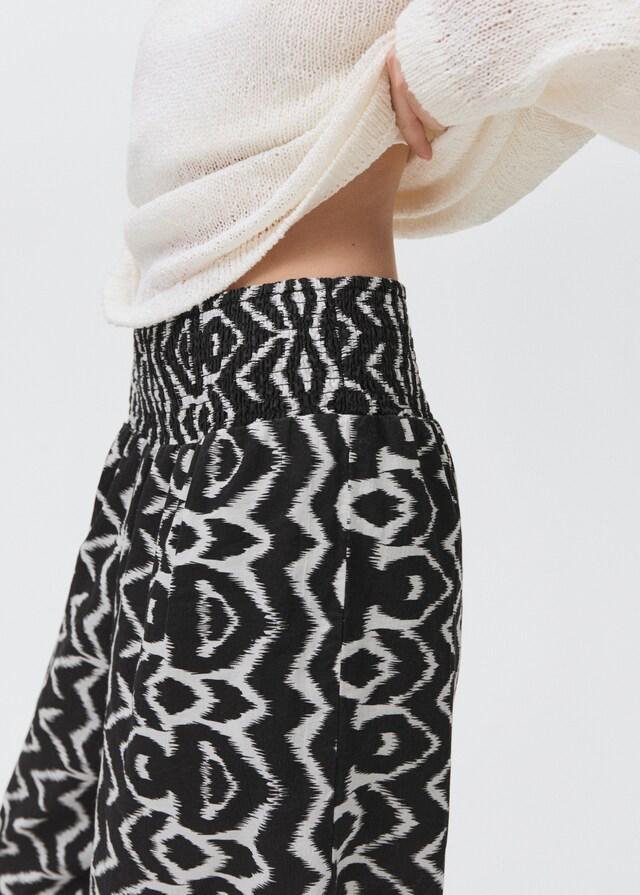 Mango Pantalón Recto Estampado