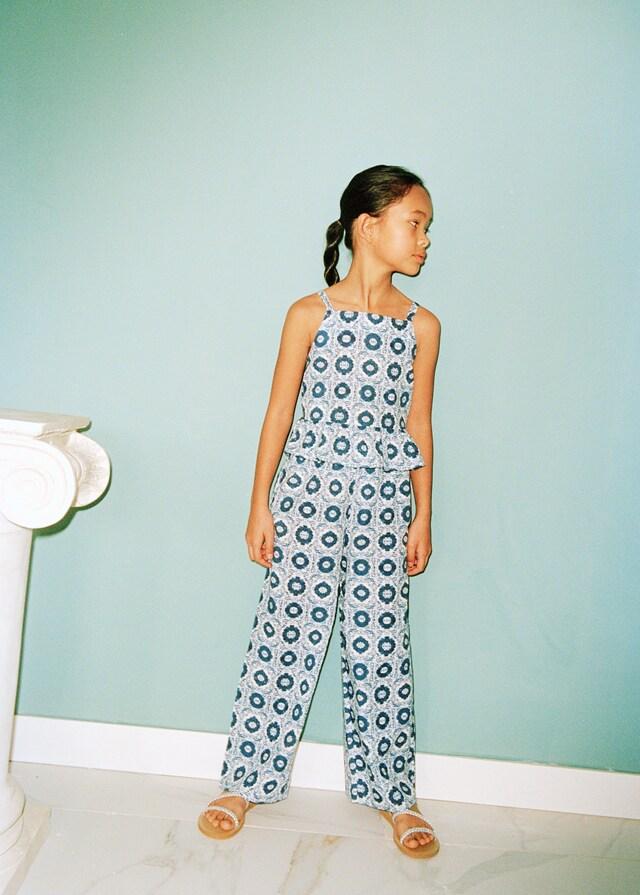 Mango Pantalón Recto Estampado