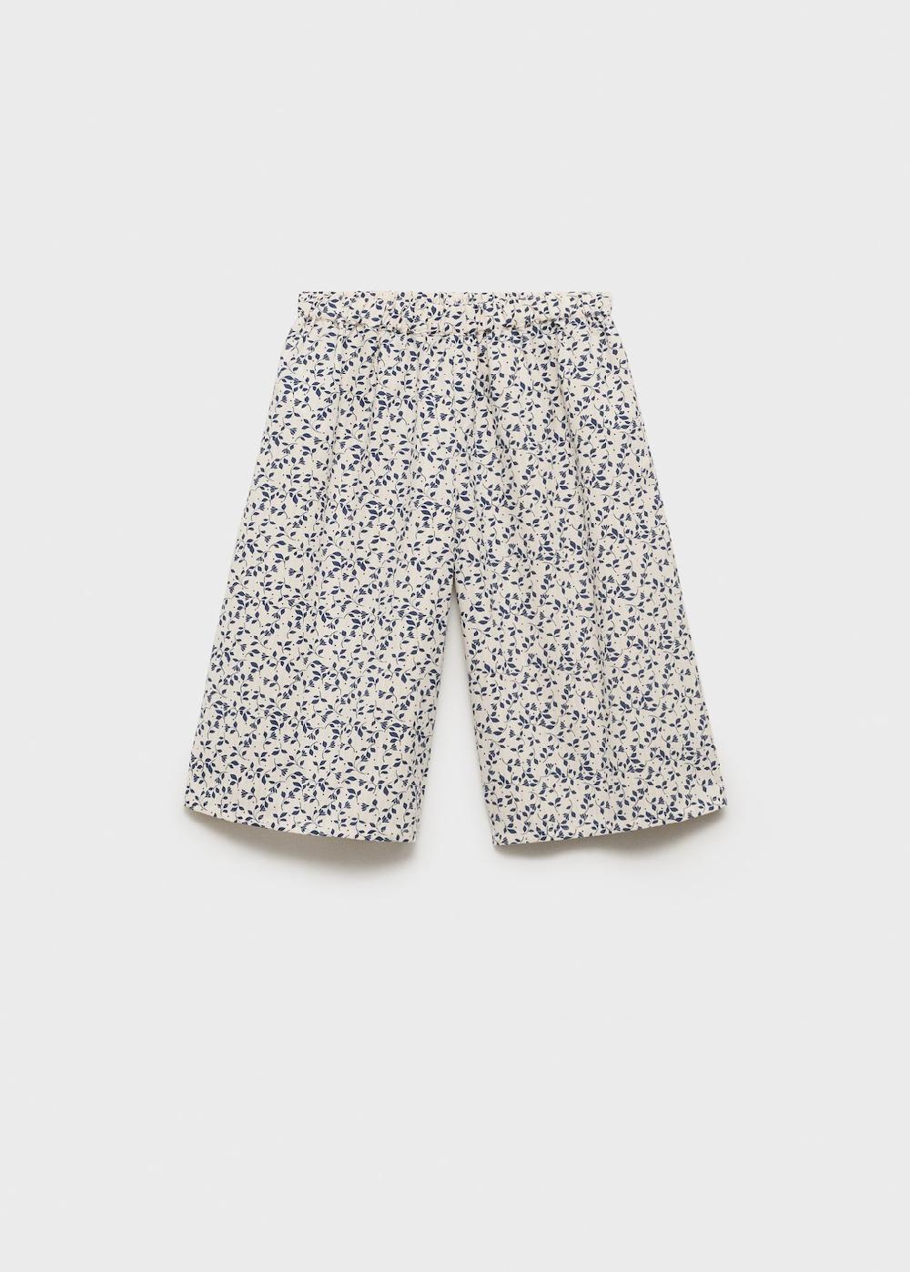 Mango Pantalón recto estampado floral