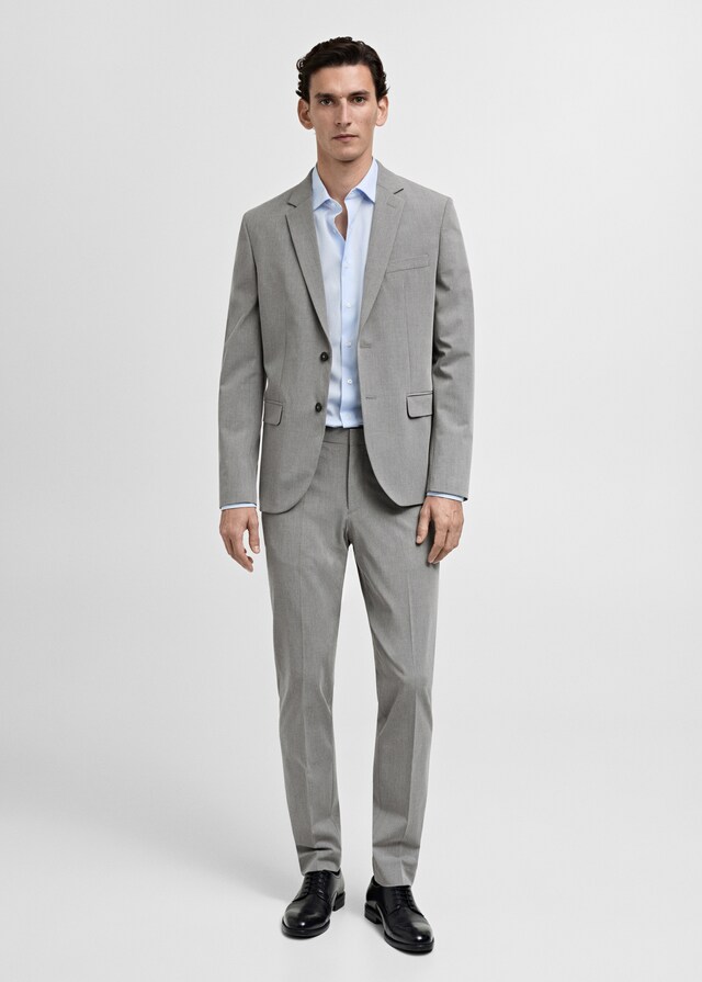 Mango Pantalón Traje París Super Slim Fit