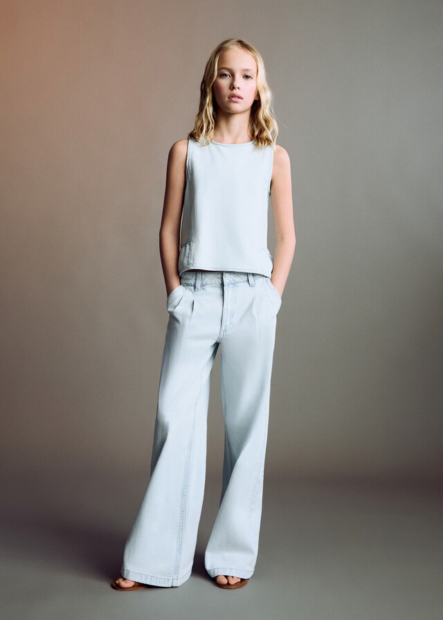 Mango Pantalón Vaquero Detalle Pizas