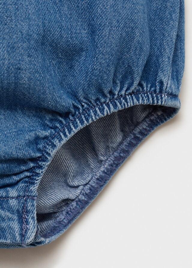 Mango Pelele Denim Algodón