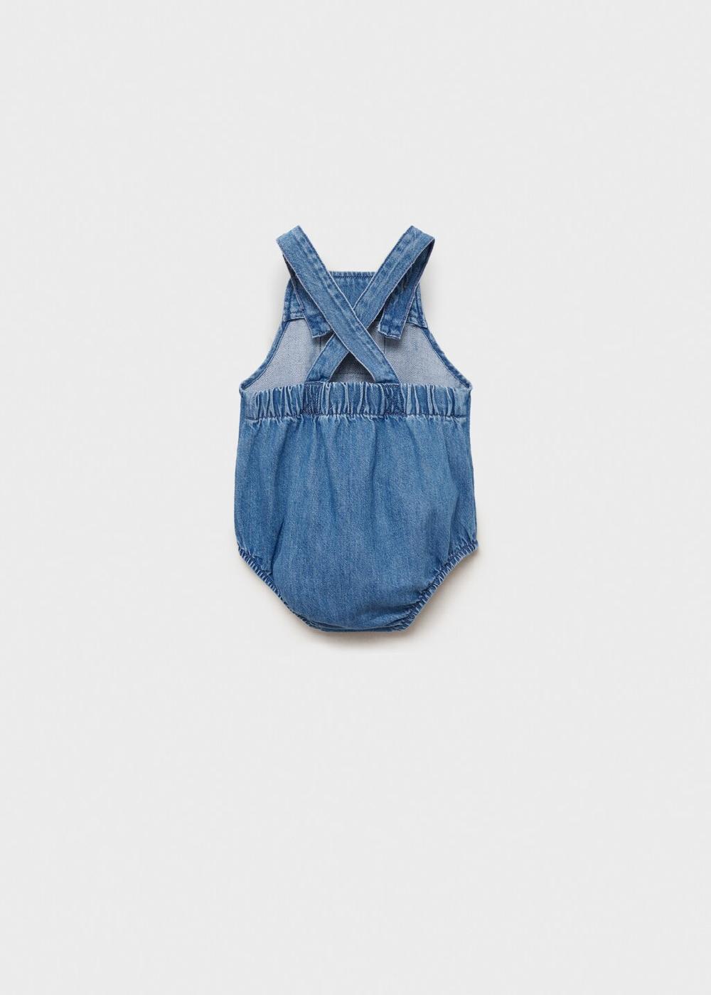 Mango Pelele denim algodón