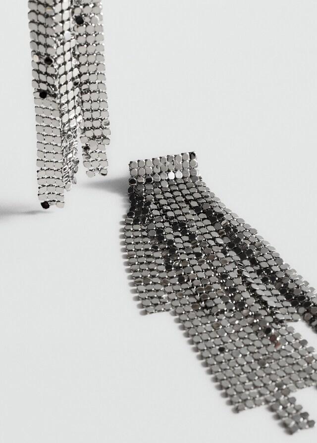 Mango Pendientes Cascada Brillo