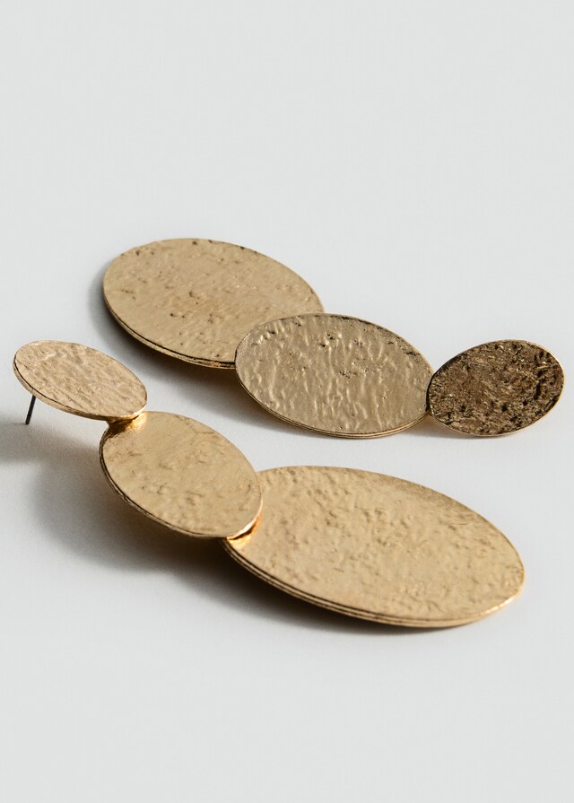 Mango Pendientes Largos Textura