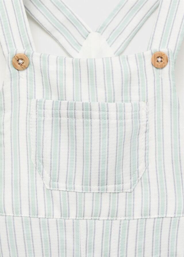 Mango Peto Algodón Rayas