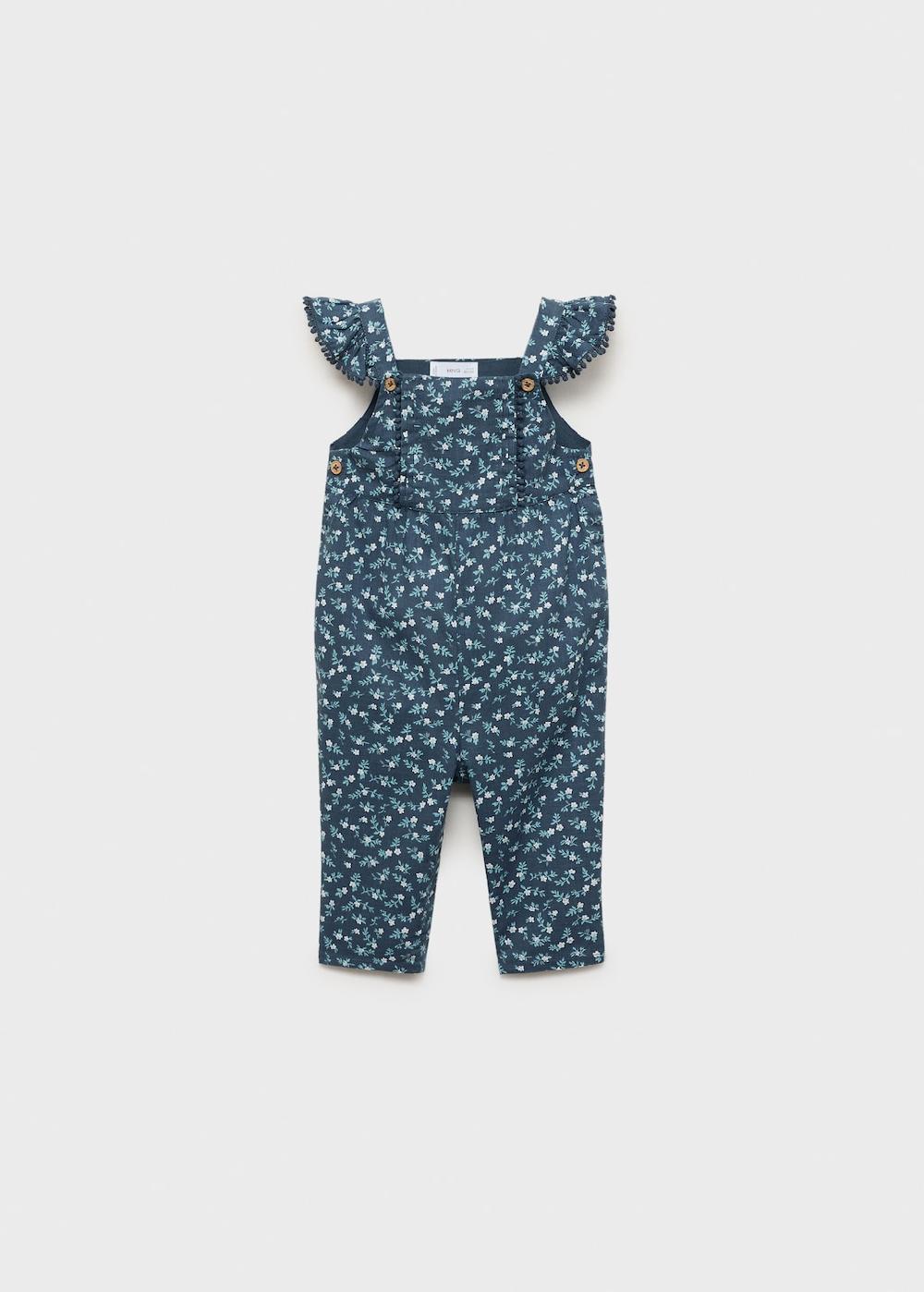 Mango Peto estampado volantes