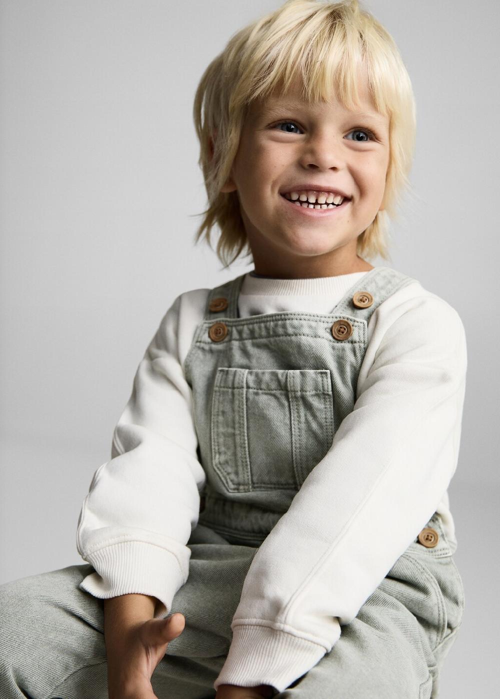 Mango Peto largo vaquero bolsillo