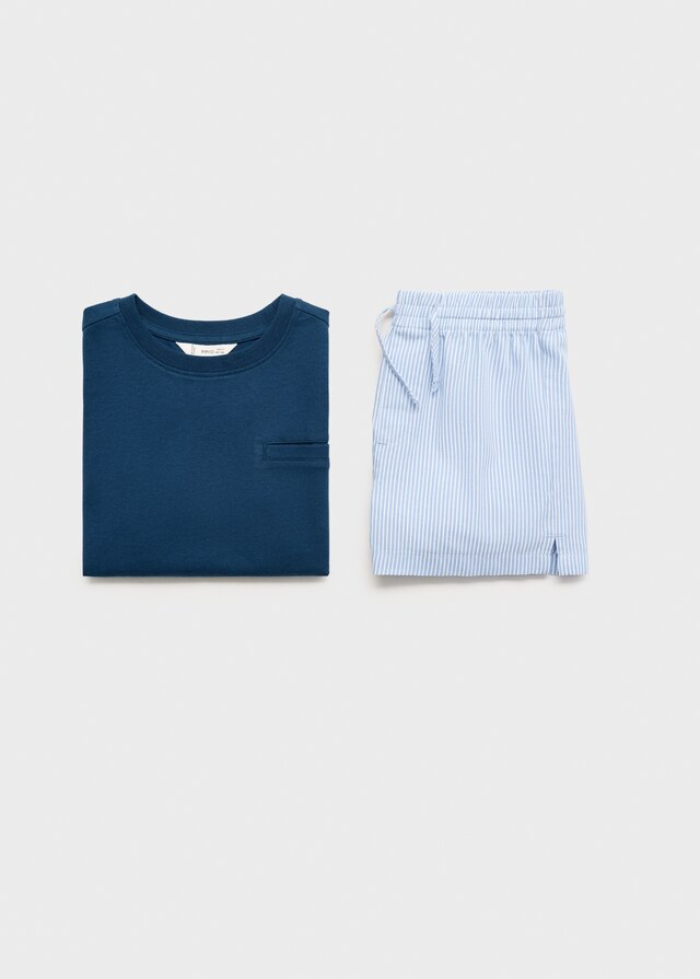 Mango Pijama Corto Rayas