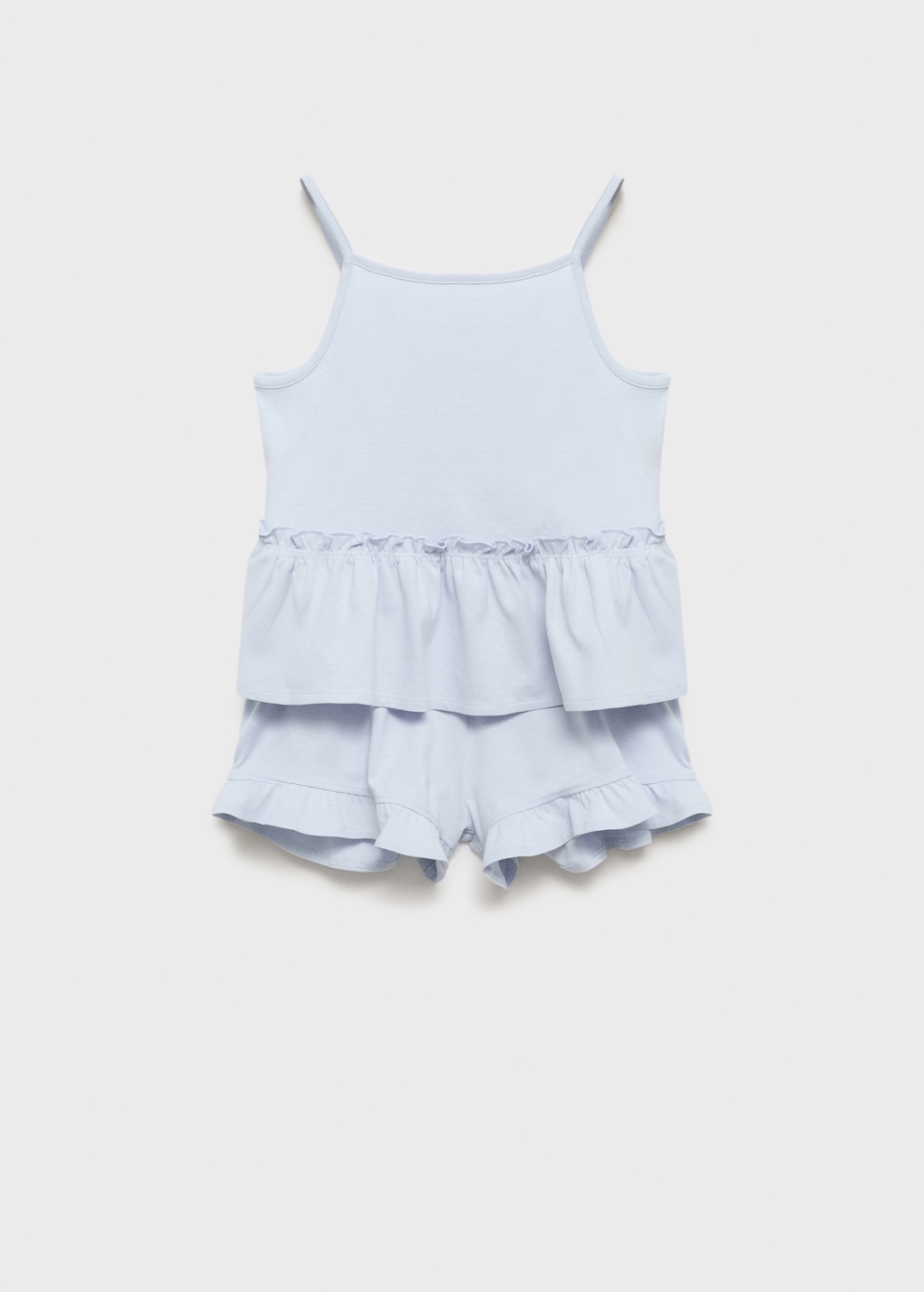 Mango Pijama corto volantes