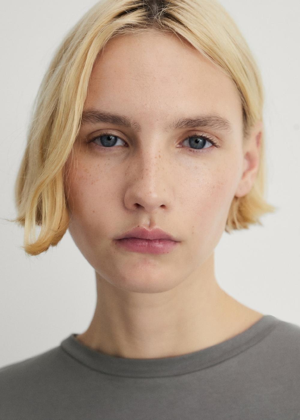 Mango Pijama dos piezas algodón diseño liso