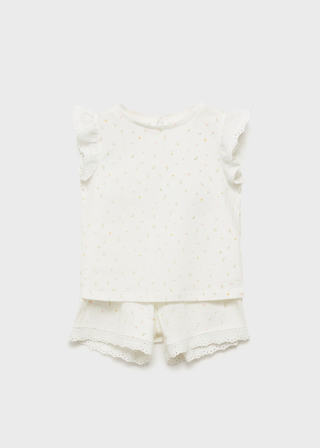 Mango Pijama flores algodón