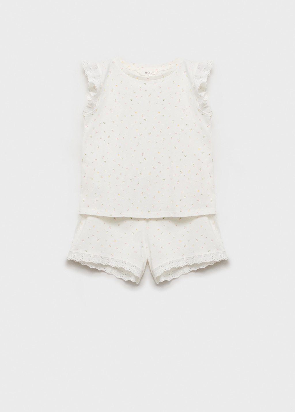 Mango Pijama flores algodón