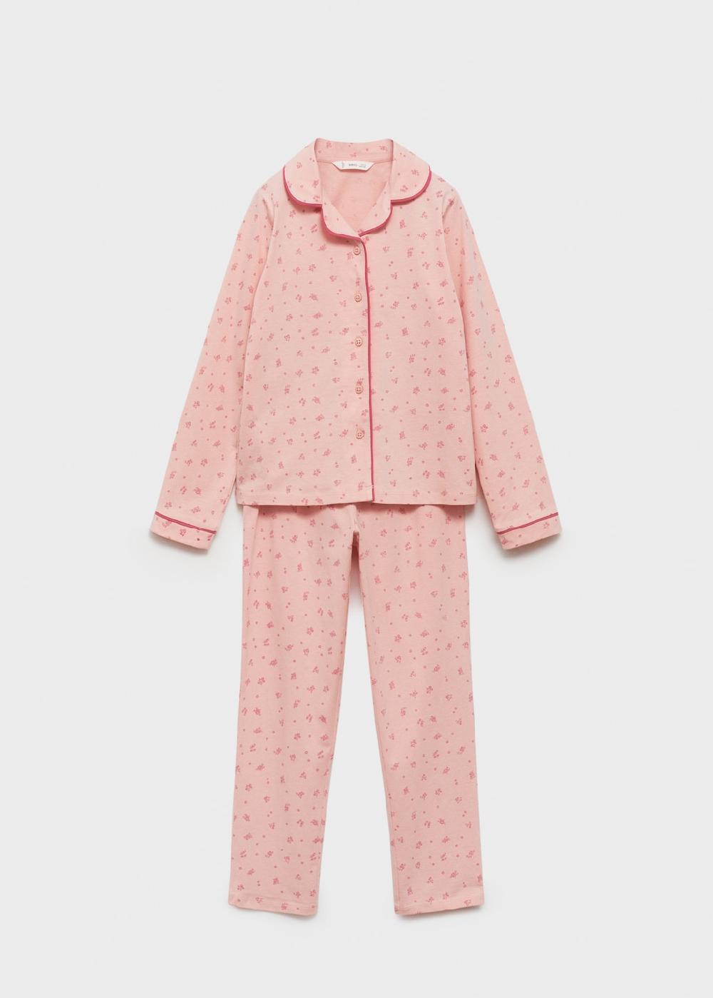 Mango Pijama largo algodón