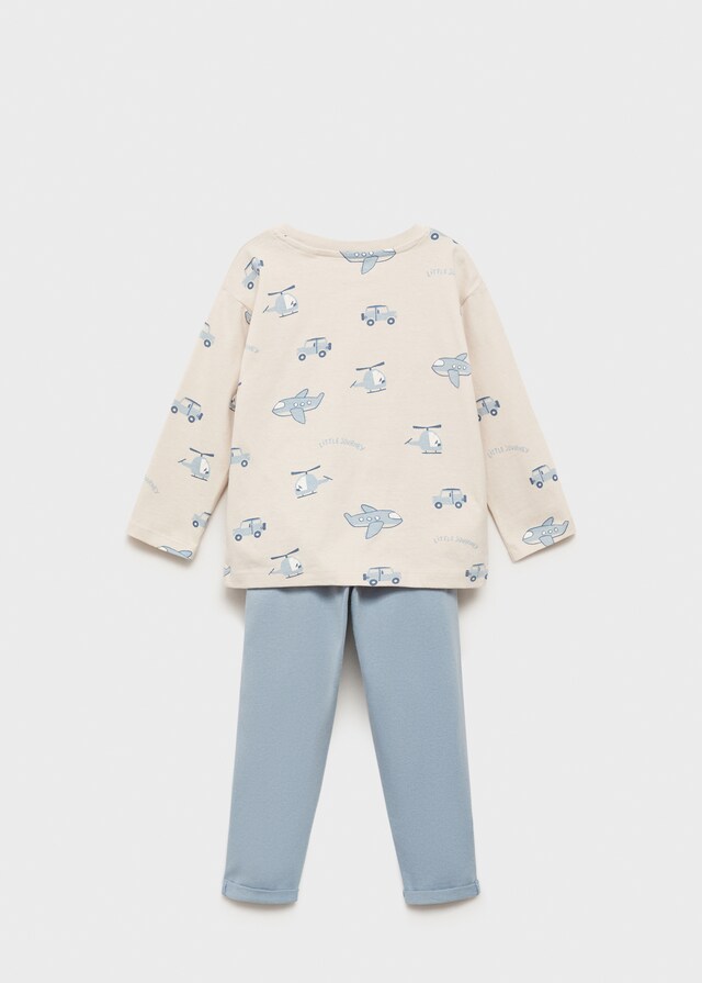 Mango Pijama Largo Estampado