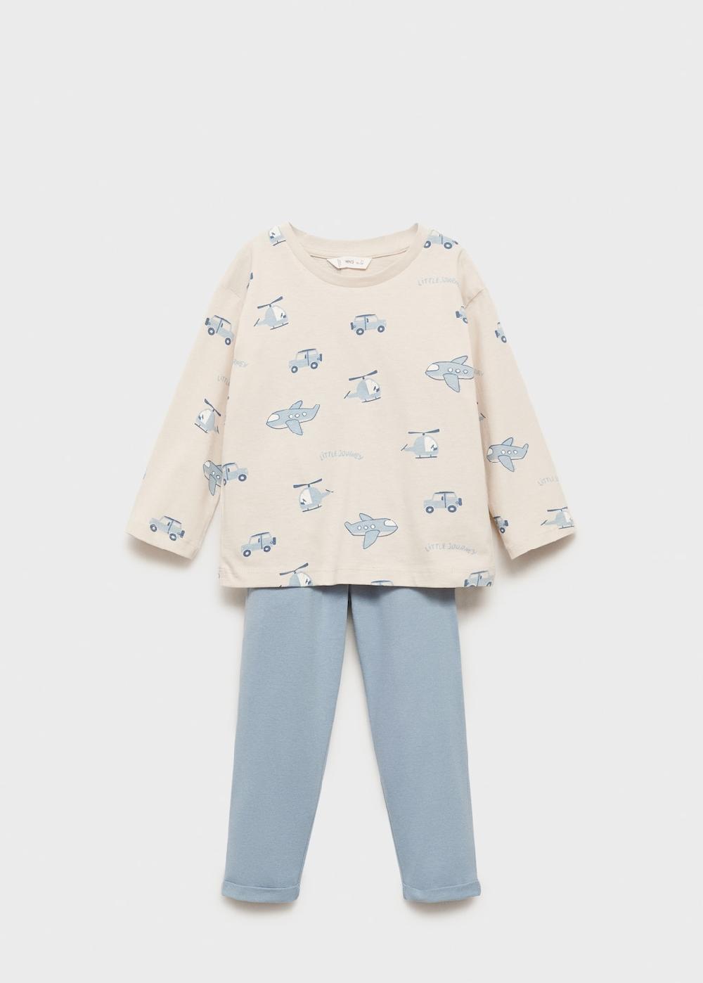 Mango Pijama largo estampado