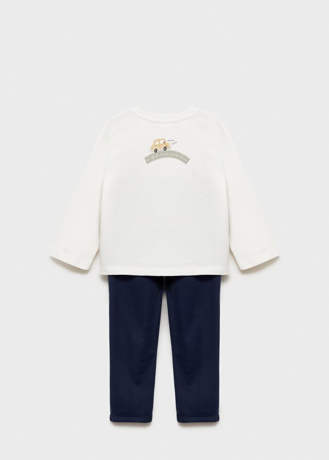 Mango Pijama Largo Estampado